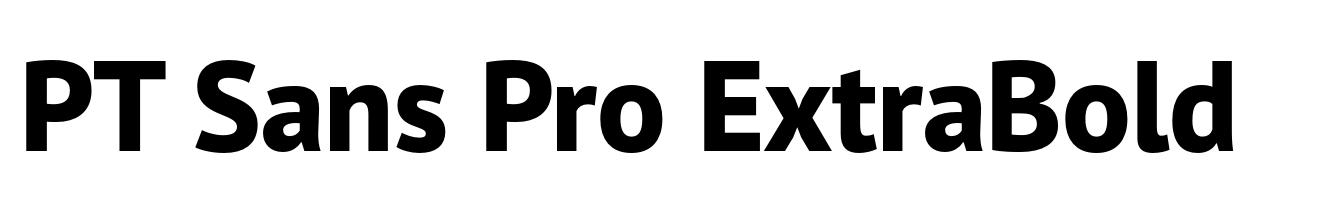 PT Sans Pro ExtraBold